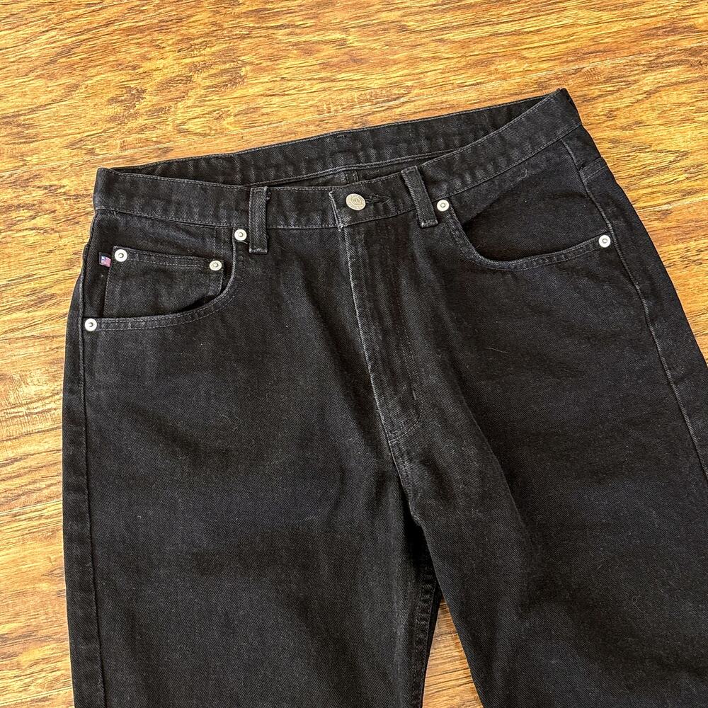 Polo Jeans Company Ralph Lauren Black Denim Classic Straight Jeans 14x31